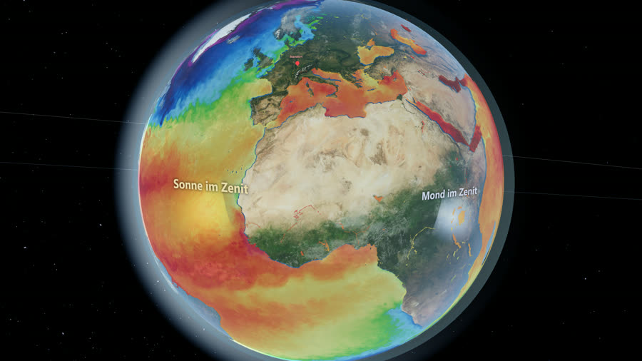 Habiterra sea surface temperature layer